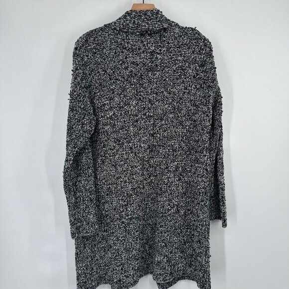 Eileen Fisher Womens Black Organic Cotton Cardigan Sweater chunky size small - Picture 11 of 12